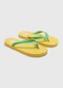 Mustard Flip Flops - Size 6 Image 1