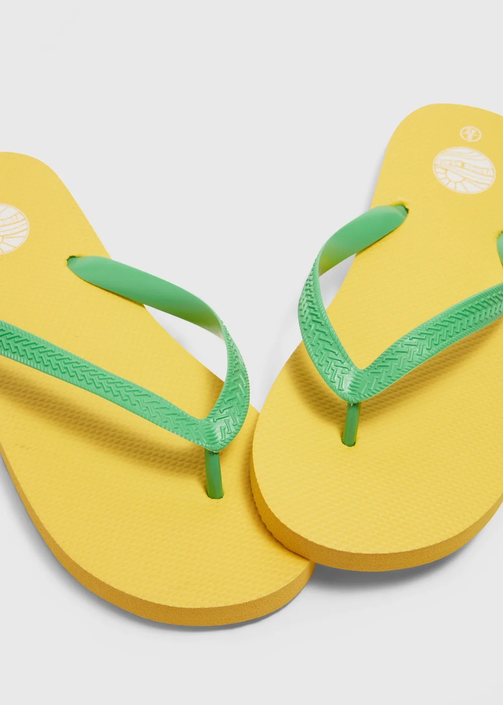Mustard Flip Flops - Size 6 Image 2