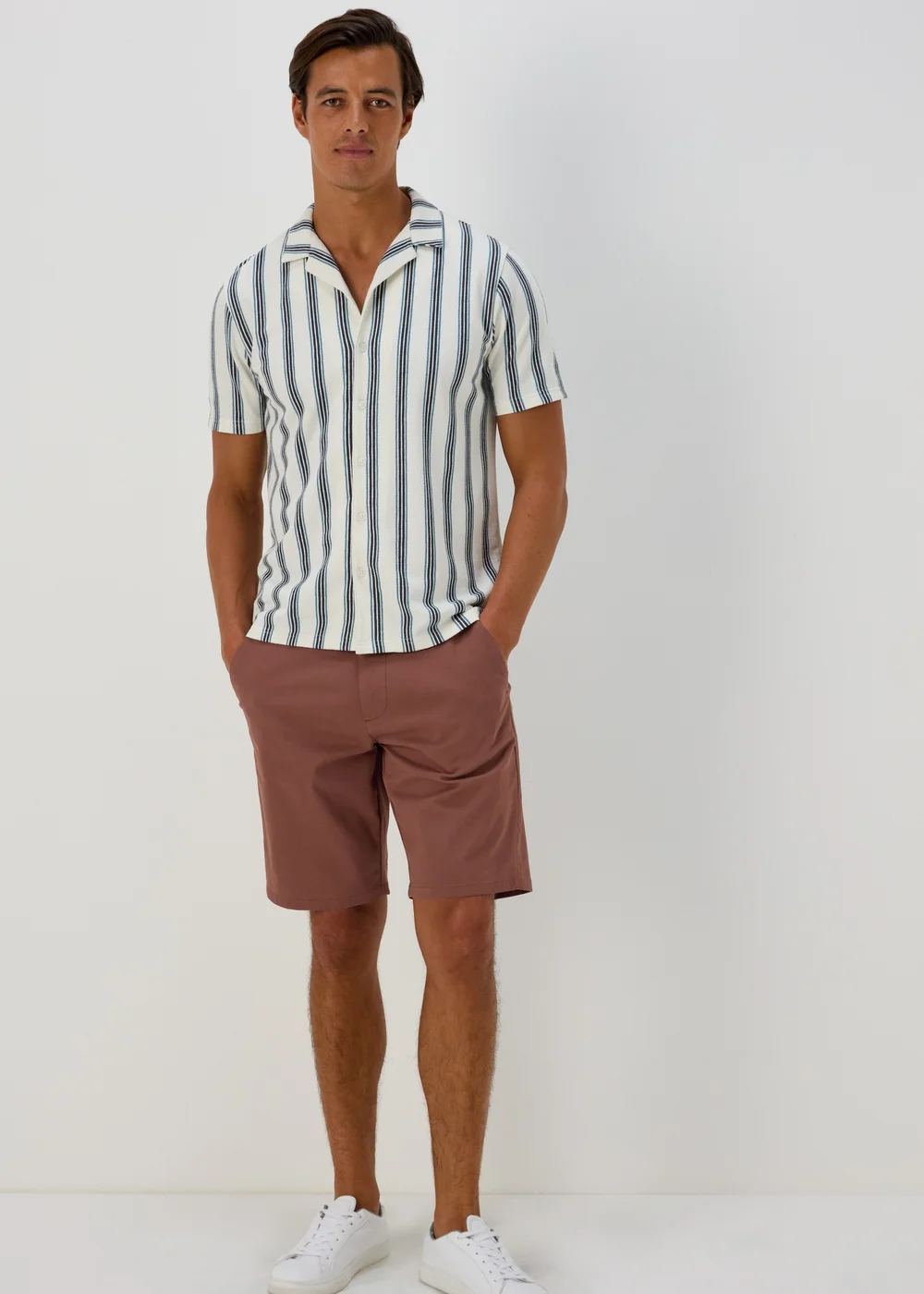 Rust Straight Fit Chino Shorts - 30 Image 4