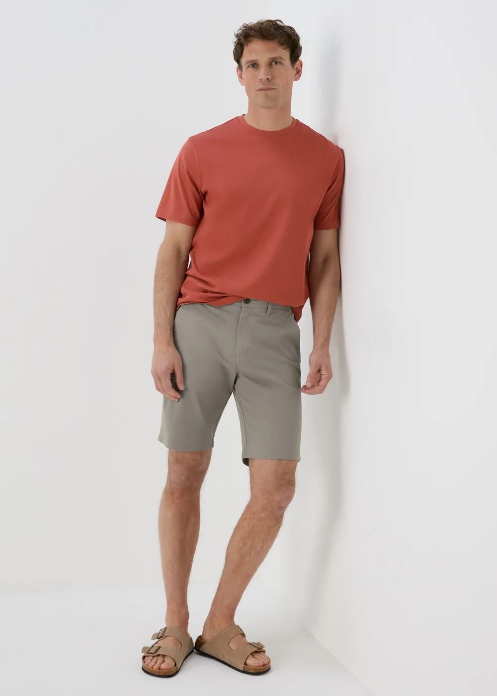 Mushroom Straight Fit Chino Shorts - 30 Image 4