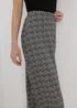 Black Daisy Midi Skirt - Size 8 Image 3