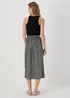 Black Daisy Midi Skirt - Size 8 Image 2