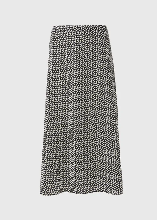 Black Daisy Midi Skirt - Size 8 Image 5