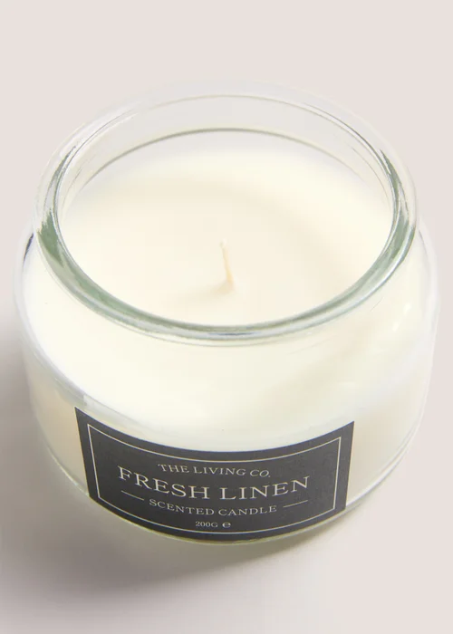 Fresh Linen Scented Candles (200g) Image 2
