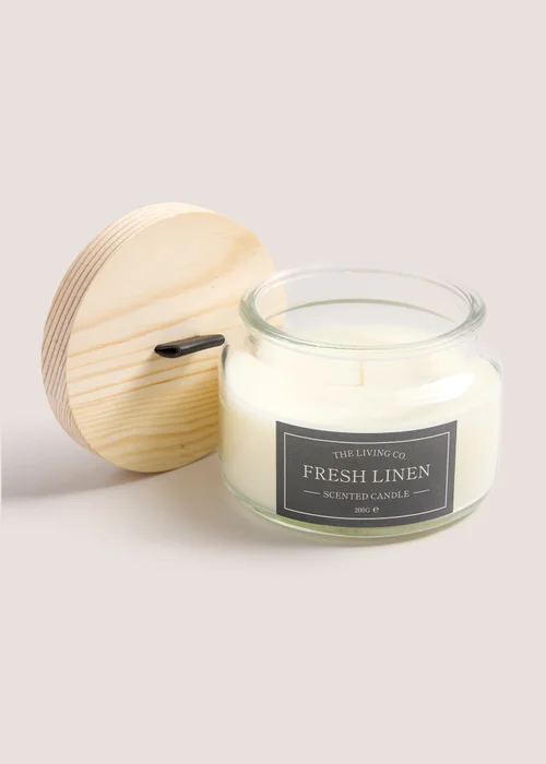 Fresh Linen Scented Candles (200g) Image 1