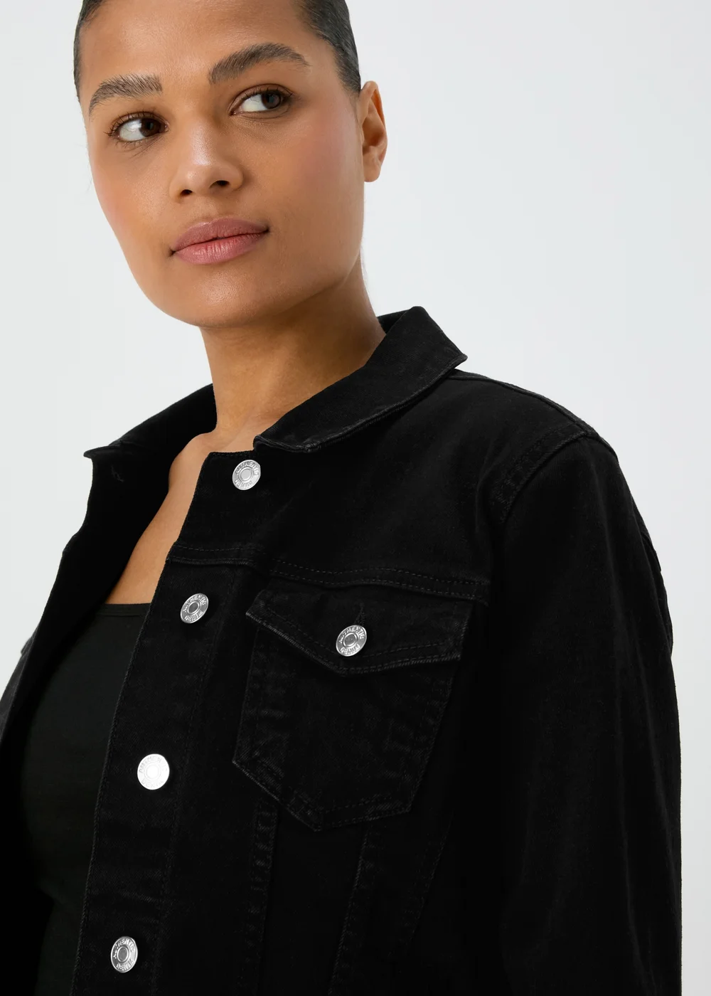 Black Denim Jacket - 8 Image 5