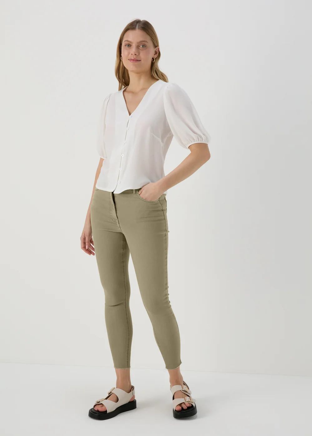 Sage Skinny Ankle Jeans - Size 8 Image 1