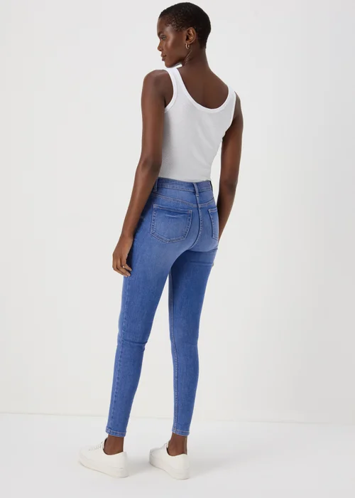 Bright Blue Washed Skinny Jeans - 8/L29 Image 2