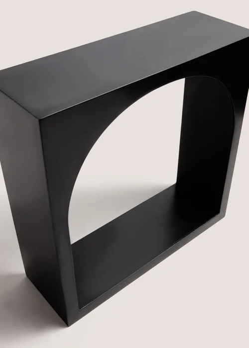 Black Single Cove Shelf (34cm x 24cm x 34cm) Image 2