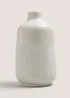 White Speckled Pattern Ceramic Vase (30cm x 17cm x 17cm) Image 1