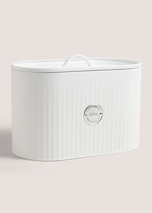 The Kitchen Co White Bread Bin Image 1