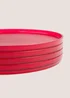 Outdoor 4 Pack Pink Plates Image 2