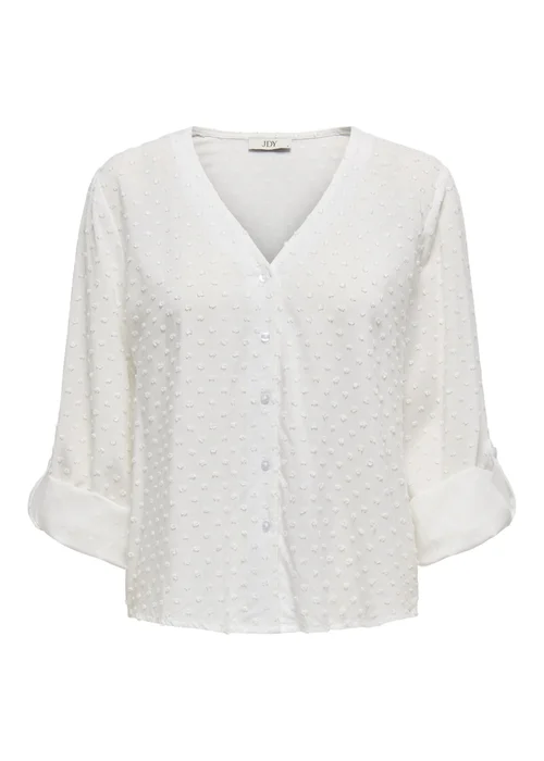 JDY White Diana Dobby Shirt - 10 Image 6