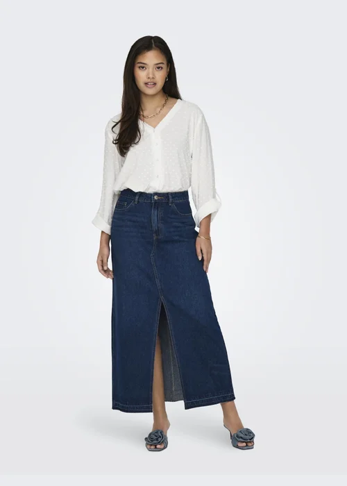 JDY White Diana Dobby Shirt - 10 Image 3