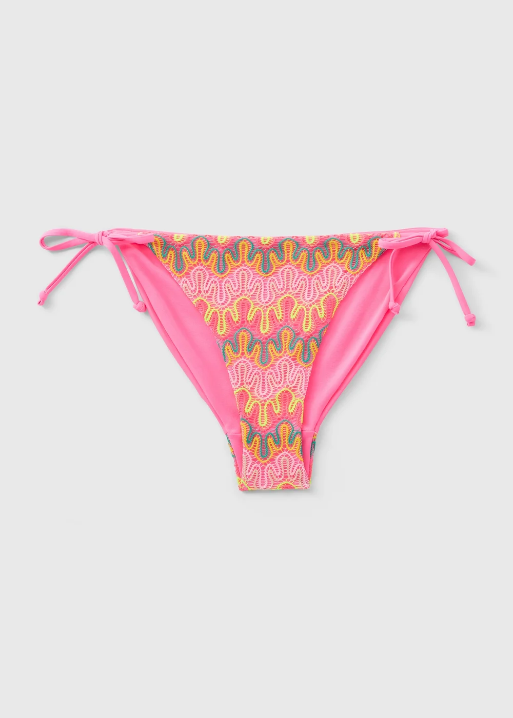Multicoloured Crochet Triangle Bikini Bottom - 6 Image 4