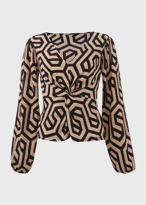 JDY Monochrome Knot Top - Size 8 Image 5