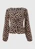 JDY Monochrome Knot Top - Size 8 Image 5