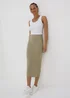 JDY Brown Midi Skirt - Size 8 Image 1