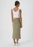JDY Brown Midi Skirt - Size 8 Image 2