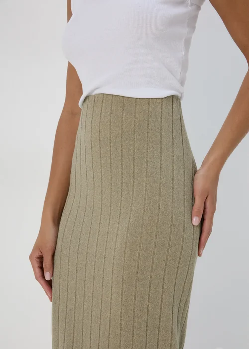 JDY Brown Midi Skirt - Size 8 Image 3