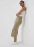JDY Brown Midi Skirt - Size 8 Image 4