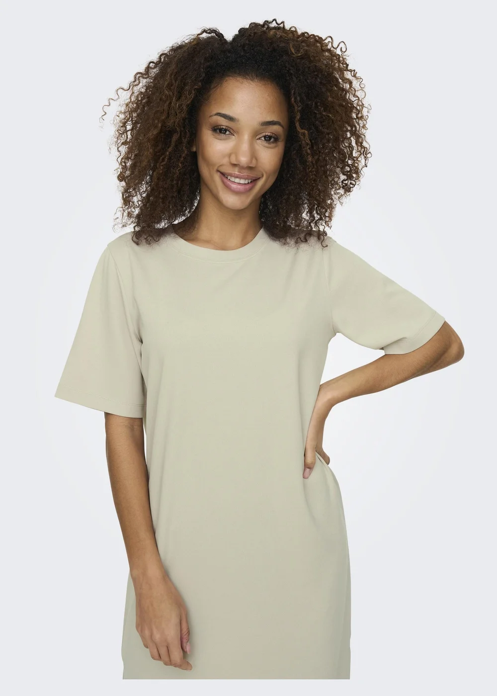 JDY Grey Geggo T-Shirt Midi Dress - 10 Image 3