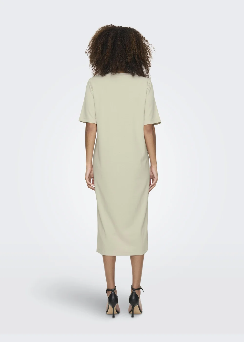 JDY Grey Geggo T-Shirt Midi Dress - 10 Image 2