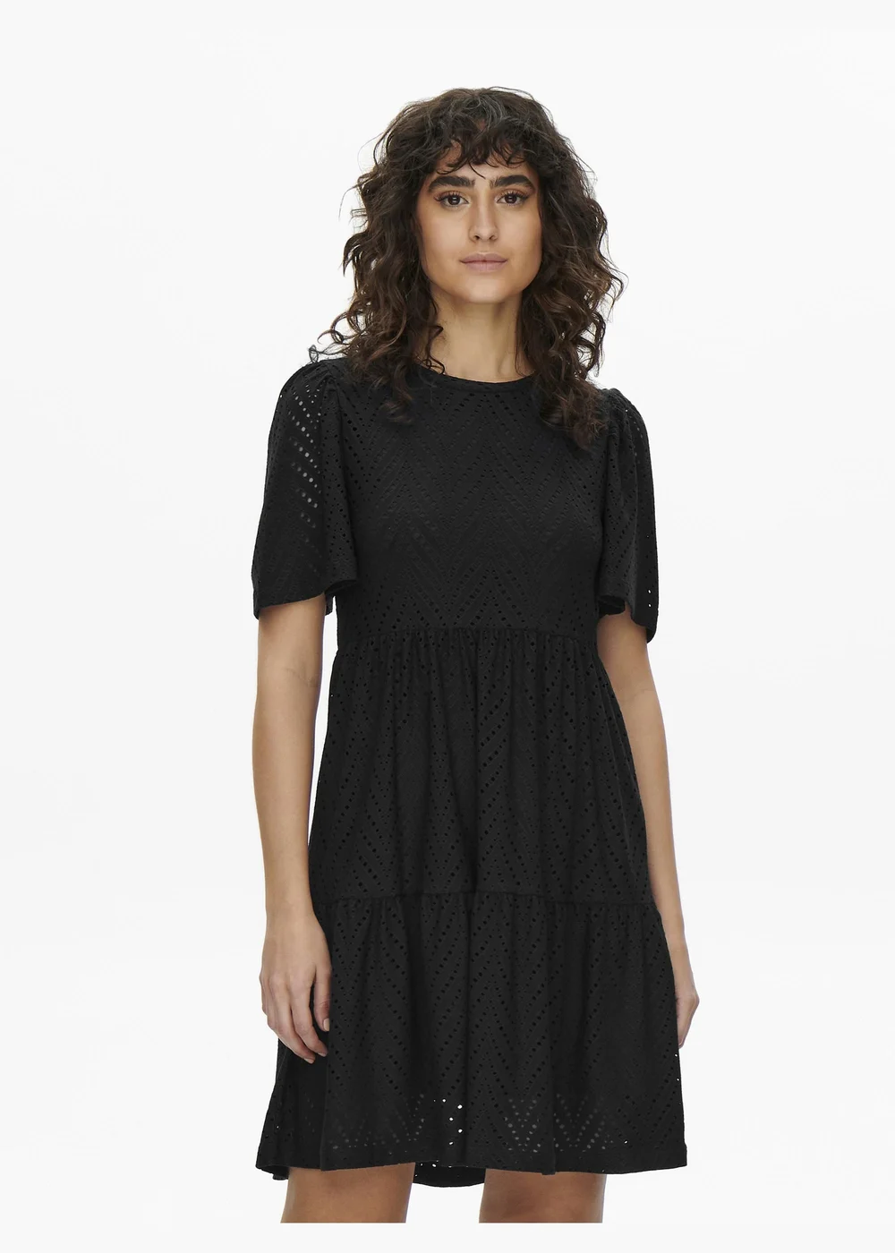 JDY Black Short Sleeve Carla Dress - 8 Image 1