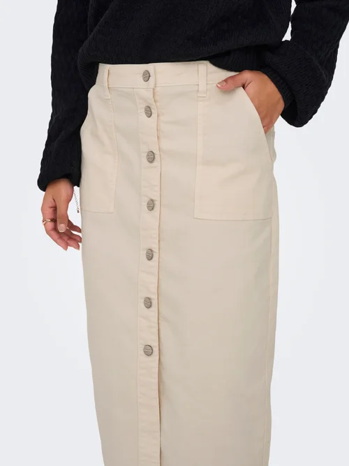 JDY Ecru Nora Pocket Skirt - 8 Image 2