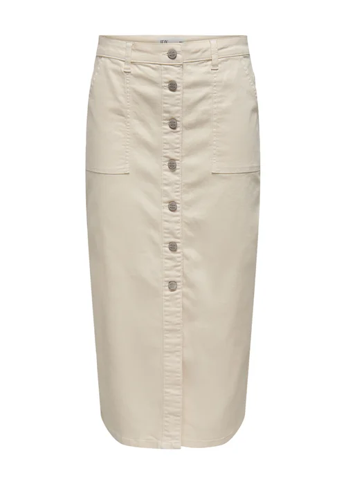 JDY Ecru Nora Pocket Skirt - 8 Image 3
