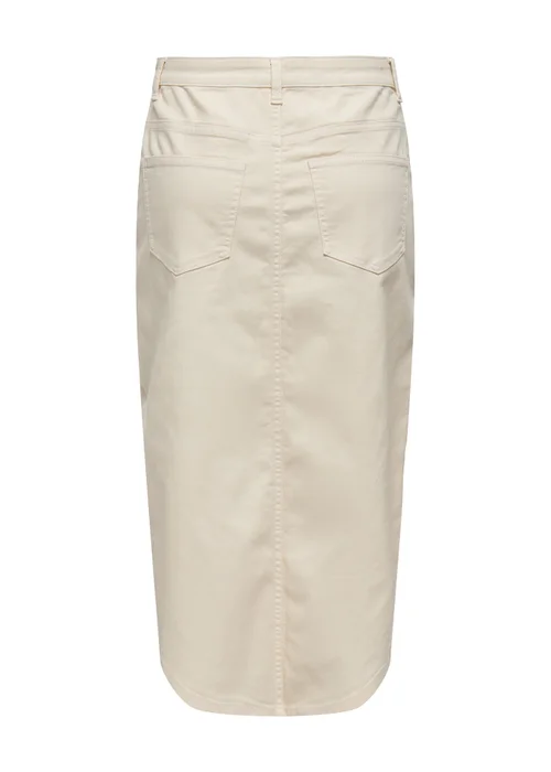 JDY Ecru Nora Pocket Skirt - 8 Image 4