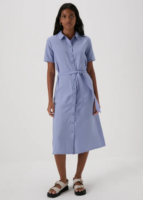 JDY Pale Blue Soul Midi Shirt - 8 Image 1