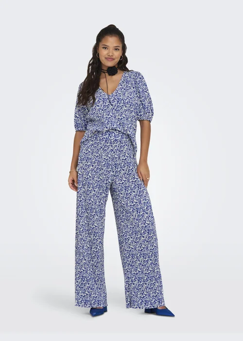 JDY Multicolour Plisse Pants - 8 Image 3