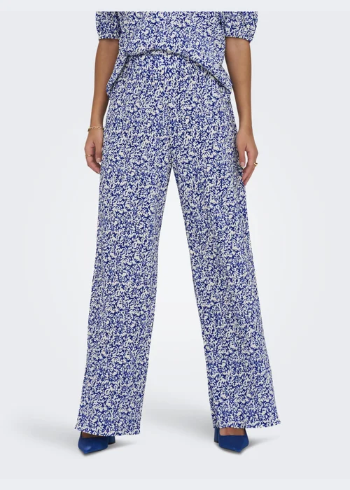 JDY Multicolour Plisse Pants - 8 Image 2