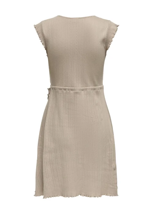 JDY Taupe Salsa Life Mini Wrap Dress - 8 Image 2