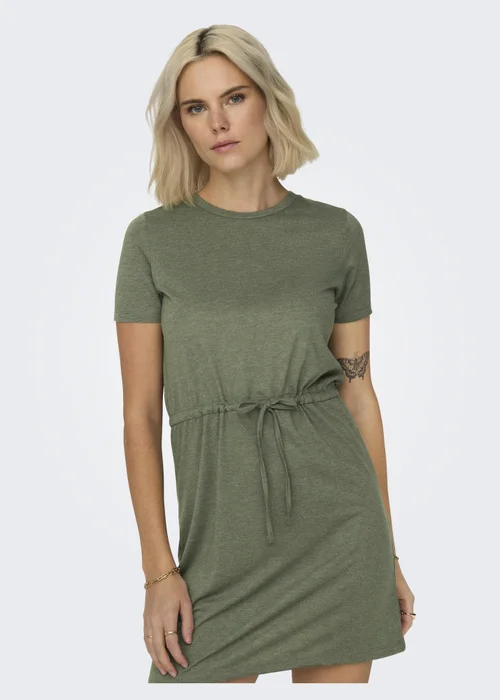 JDY Khaki Dalai String Dress - 8 Image 6