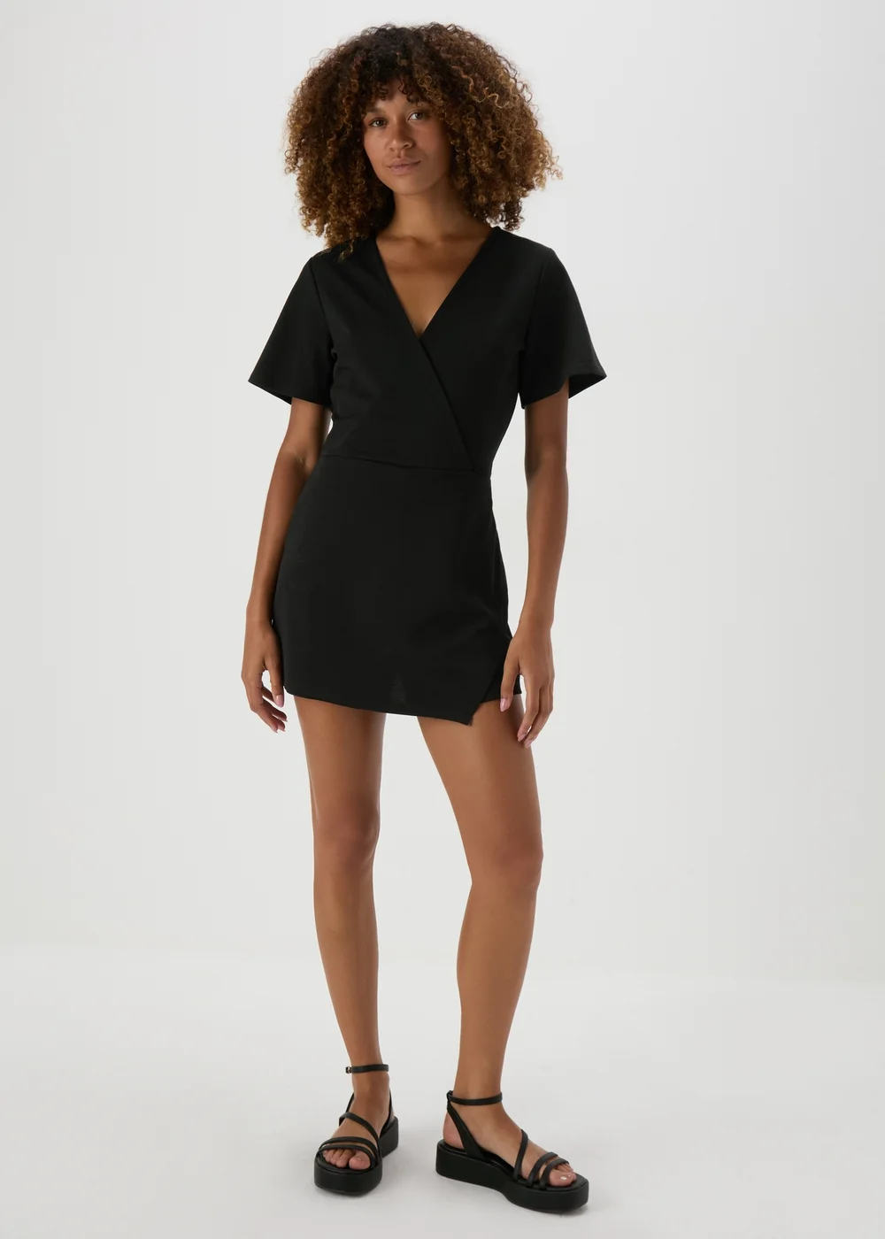 JDY Black Geggo Skort Playsuit - 16 Image 4