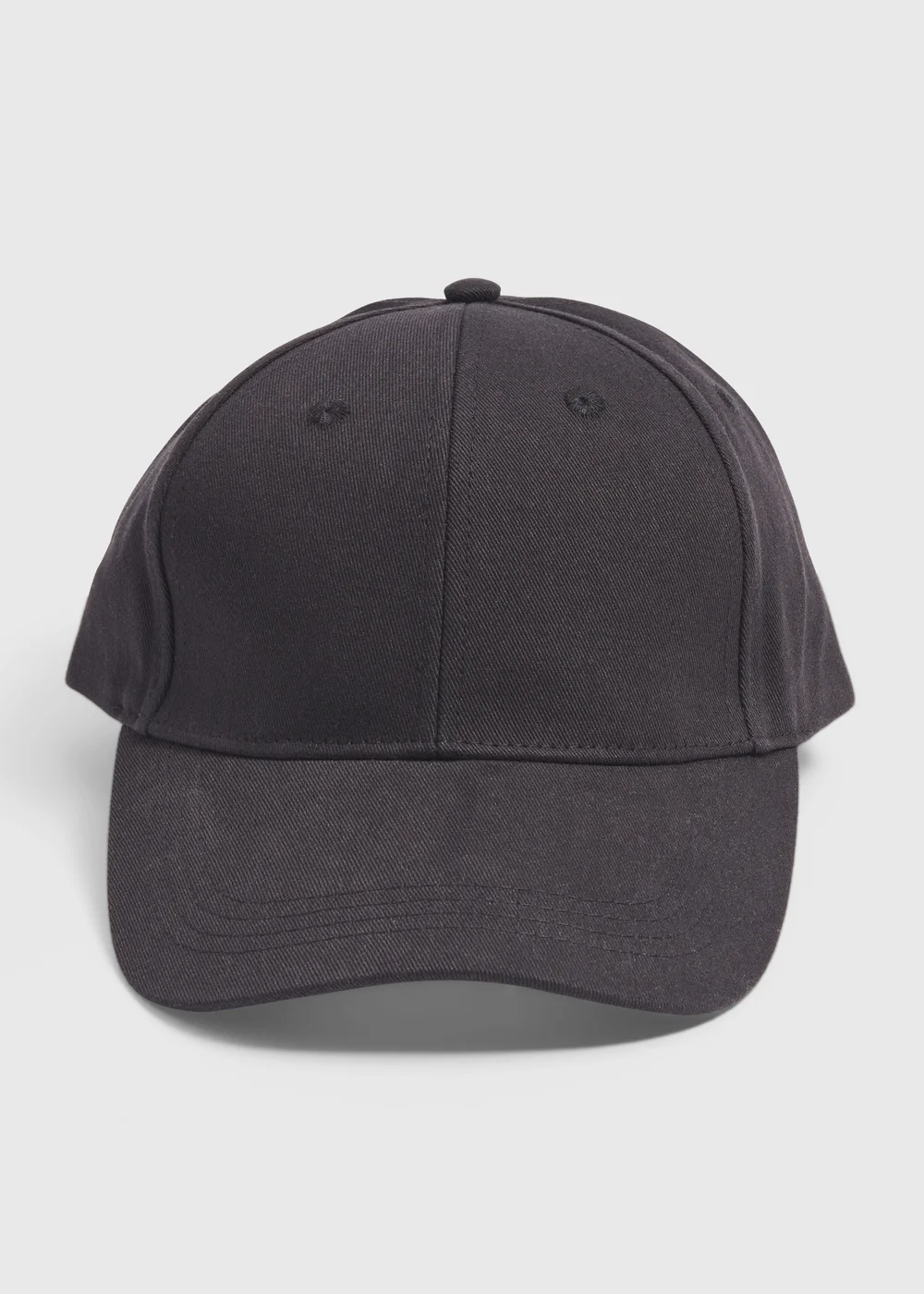 Black Plain Cap - One Size Image 1