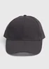 Black Plain Cap - One Size Image 1