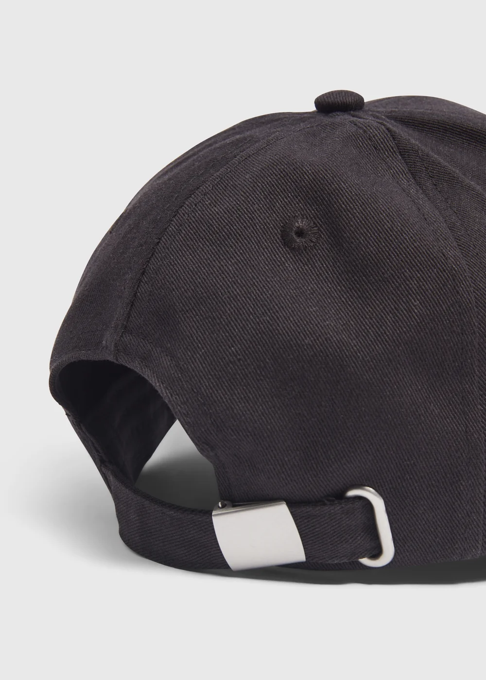 Black Plain Cap - One Size Image 2
