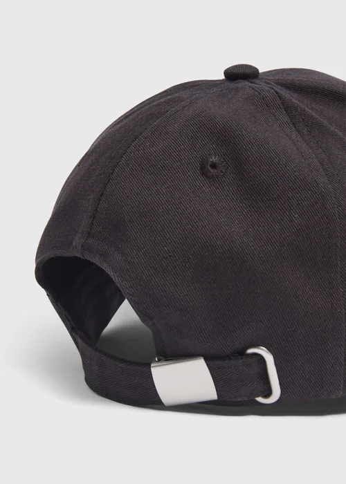 Black Plain Cap - One Size Image 2