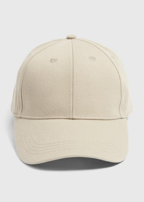 Khaki Plain Cap - One Size Image 1
