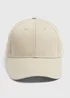 Khaki Plain Cap - One Size Image 1