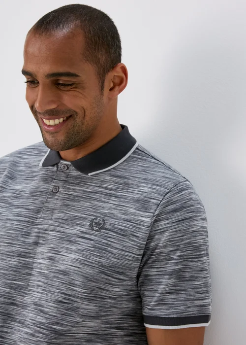 Charcoal Space Dye Polo - S Image 3