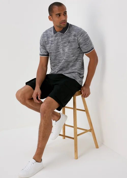 Charcoal Space Dye Polo - S Image 4