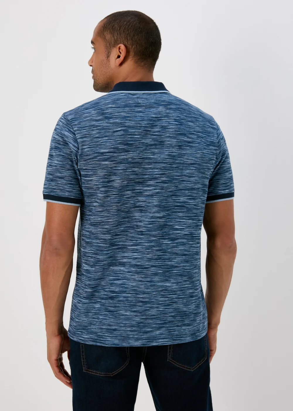 Navy Space Dye Polo - S Image 2