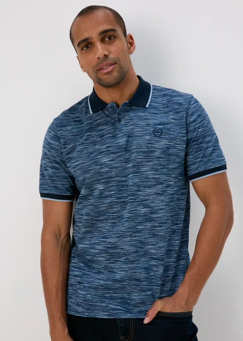 Navy Space Dye Polo - S Image 1