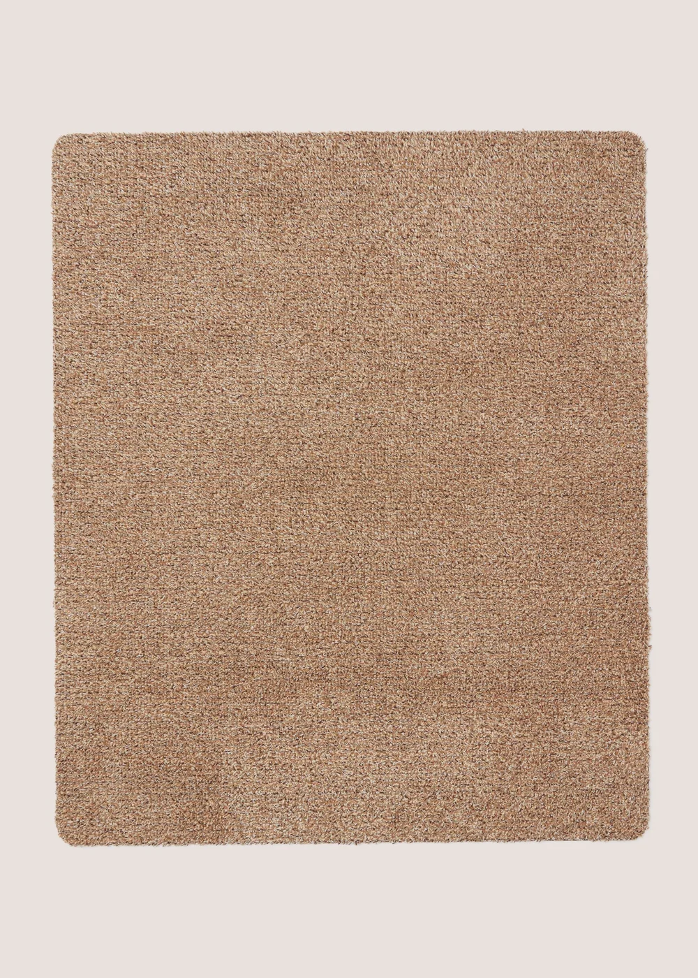 Brown Linen Plain Door Mat (80x95cm) Image 1
