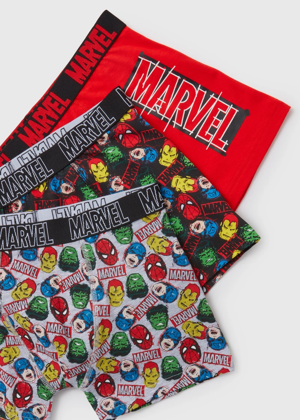 Marvel Boys 3 Pack Multicolour Trunks (2-11yrs) - 2-3 Yrs Image 2