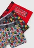 Marvel Boys 3 Pack Multicolour Trunks (2-11yrs) - 2-3 Yrs Image 2